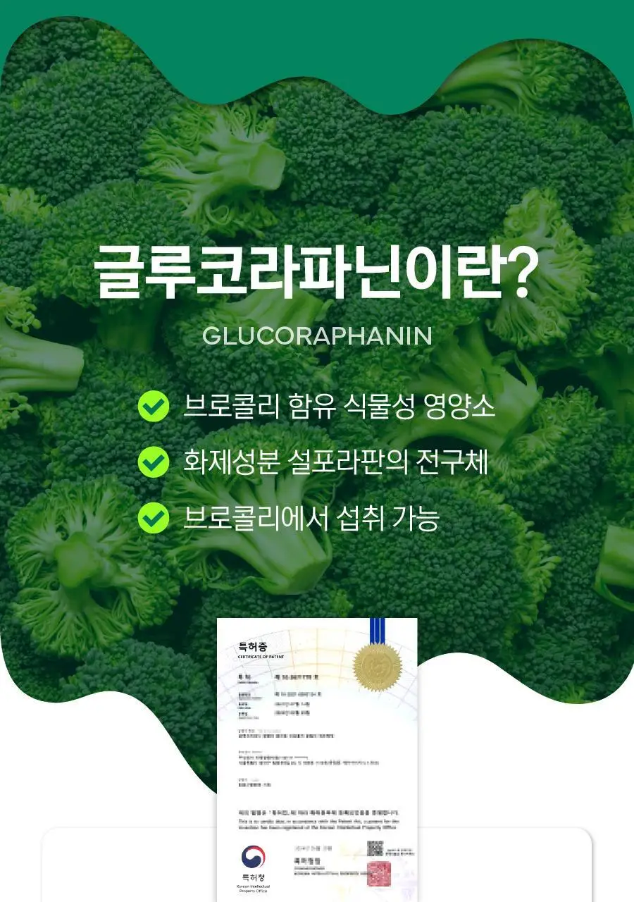 [키위맛] 길팁 브로콜리 씨앗 추출물 분말 설포수 14포(14일분) 상세페이지 19